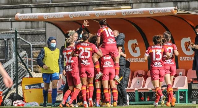 Calcio Femminile Roma Travolgente Contro La Florentia Il Sassuolo Ferma Il Milan Nell Andata Dei Quarti Di Coppa Italia Oa Sport