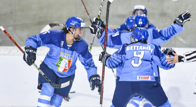 Italia hockey ghiaccio femminile credit Diego Barbieri FISG