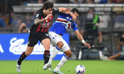 Sandro Tonali contro la Sampdoria