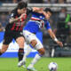 Sandro Tonali contro la Sampdoria