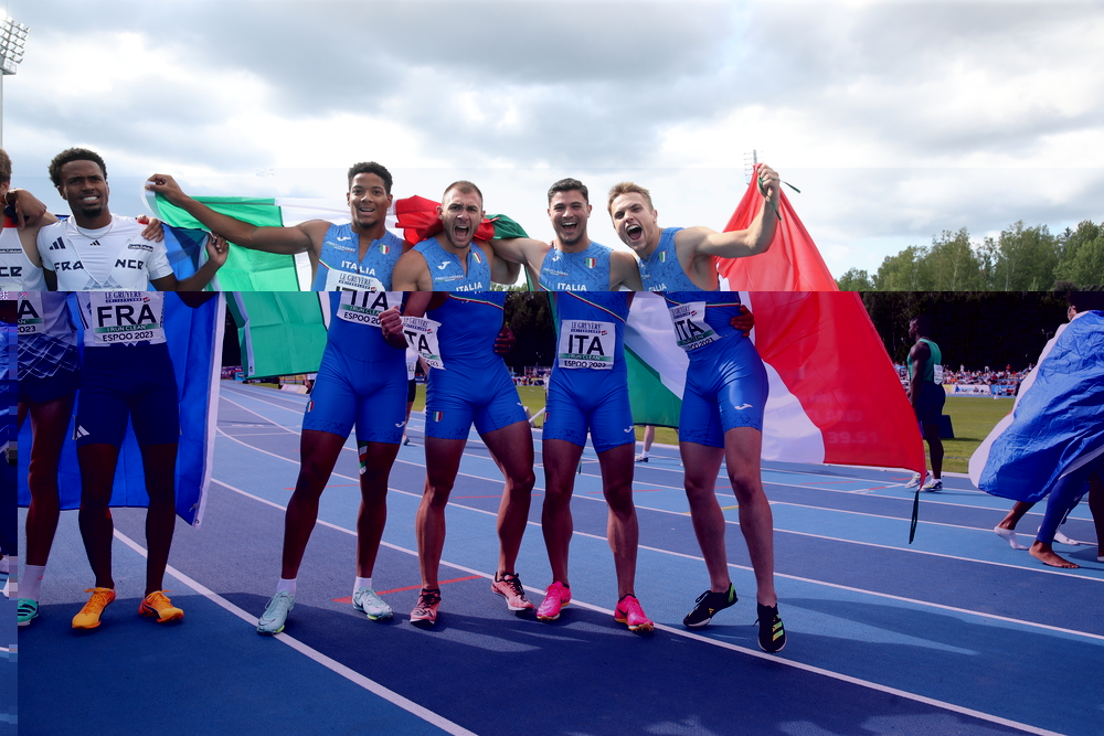 Italia 4x100 Europei Under 23