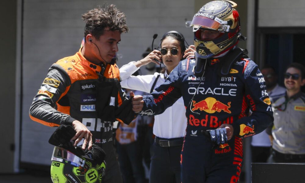 Max Verstappen e Lando Norris