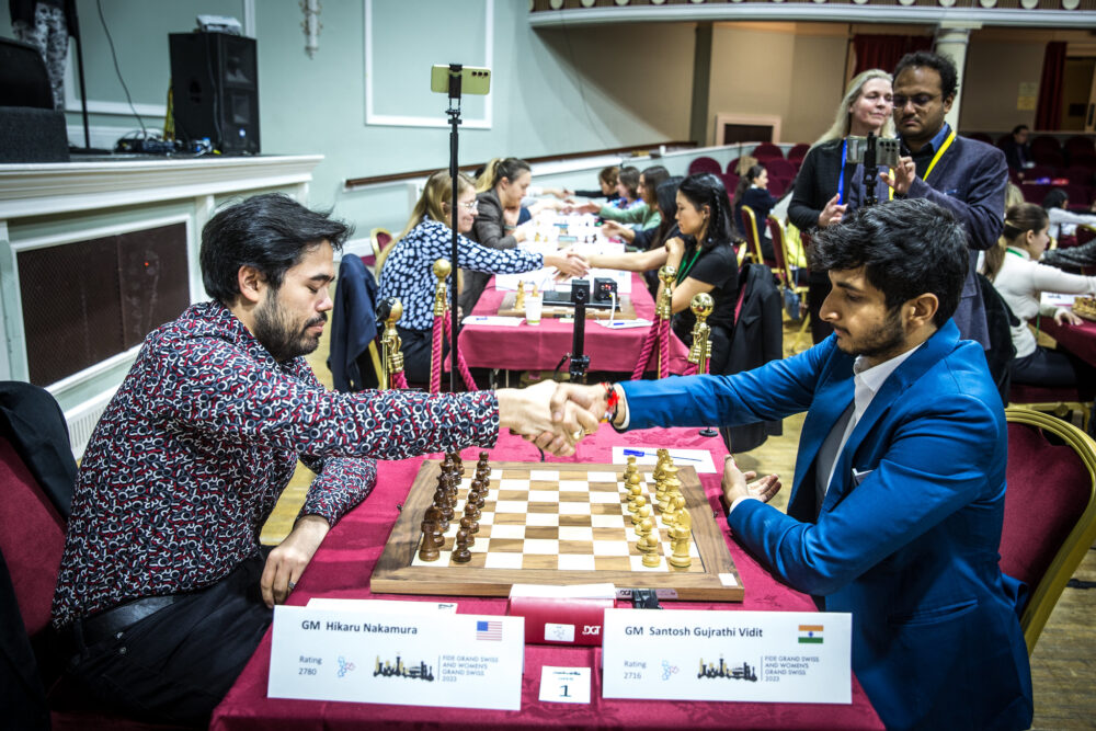 Scacchi: Vidit Gujrathi vince il FIDE Grand Swiss 2023 e insieme a Hikaru Nakamura va al Torneo dei Candidati 2024