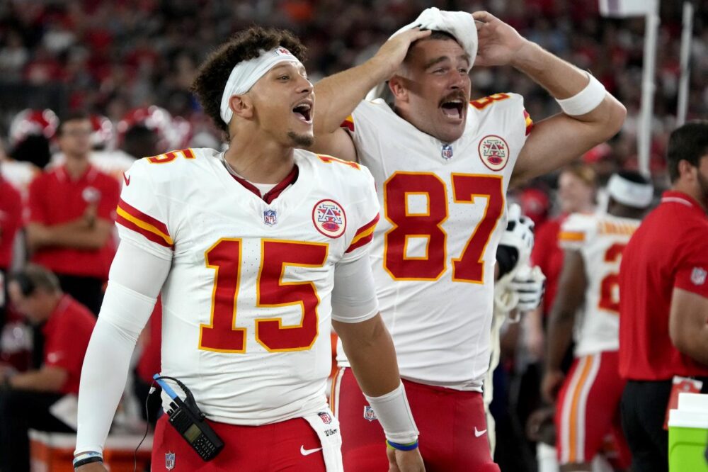 Patrick Mahomes e Travis Kelce