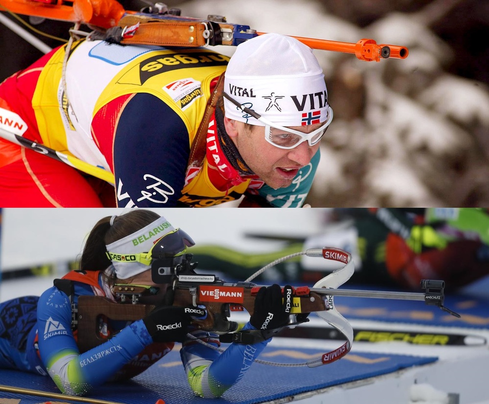 Ole Einar Bjoerndalen Darya Domracheva