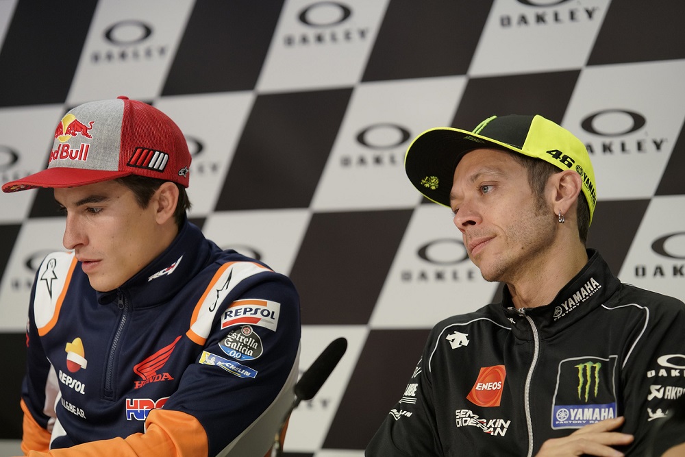 MotoGP, Marc Marquez su Valentino Rossi: “Fare pace con lui? Non dipende certo da me…”
