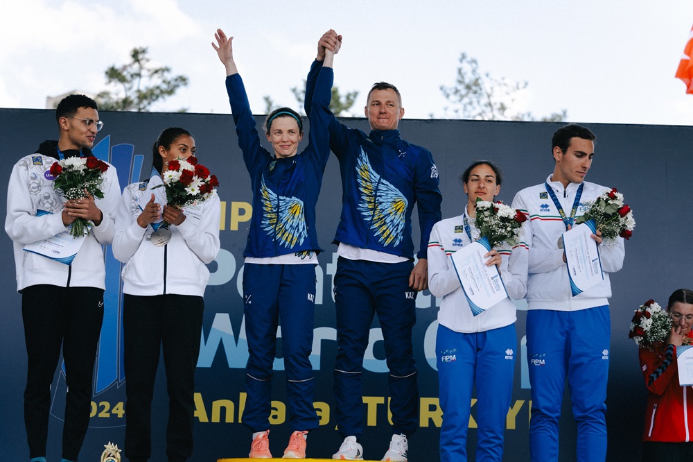 Pentathlon, Federico Alessandro ed Aurora Tognetti terzi nella staffetta mista della Coppa del Mondo di Ankara