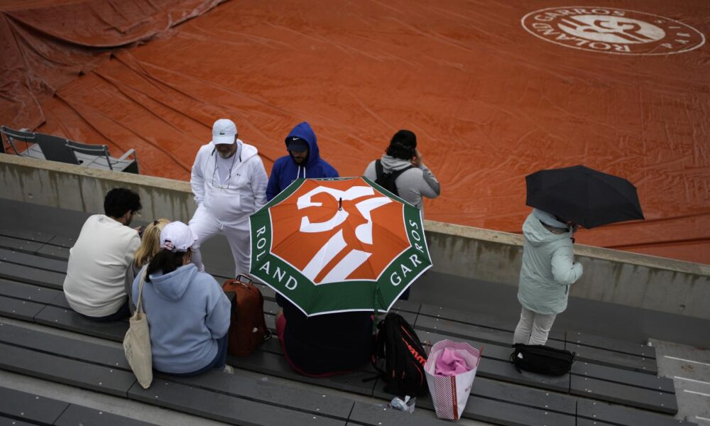 Pioggia al Roland Garros 2024