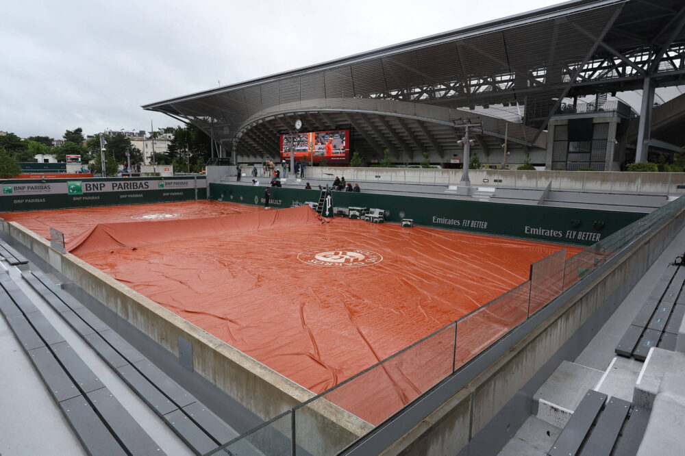 Pioggia al Roland Garros 2024
