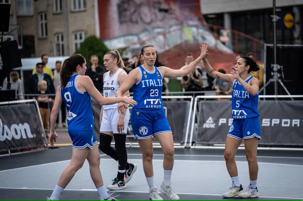 Basket 3×3, 2/2 Italia femminile alle qualificazioni per gli Europei 2024