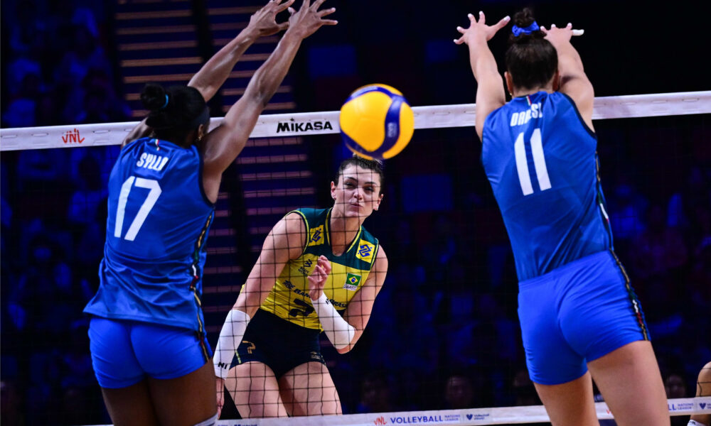 En voleibol femenino, Italia pierde el cuarto puesto y sucumbe ante Brasil en un desempate de la Liga de Naciones