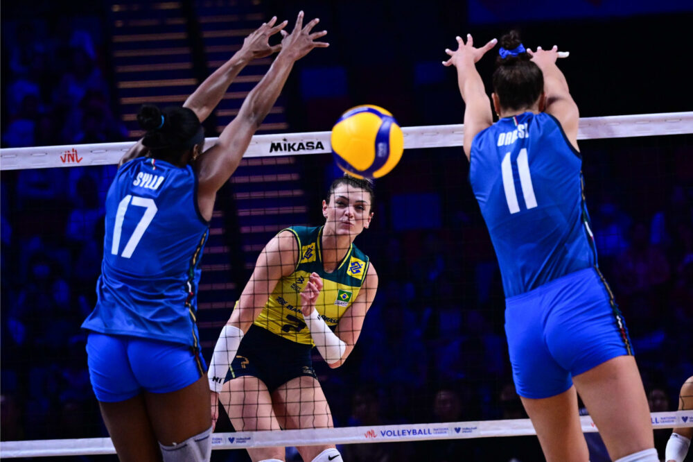 Volley femminile, l’Italia spreca nel quarto e si arrende al Brasile nel tie-break di Nations League