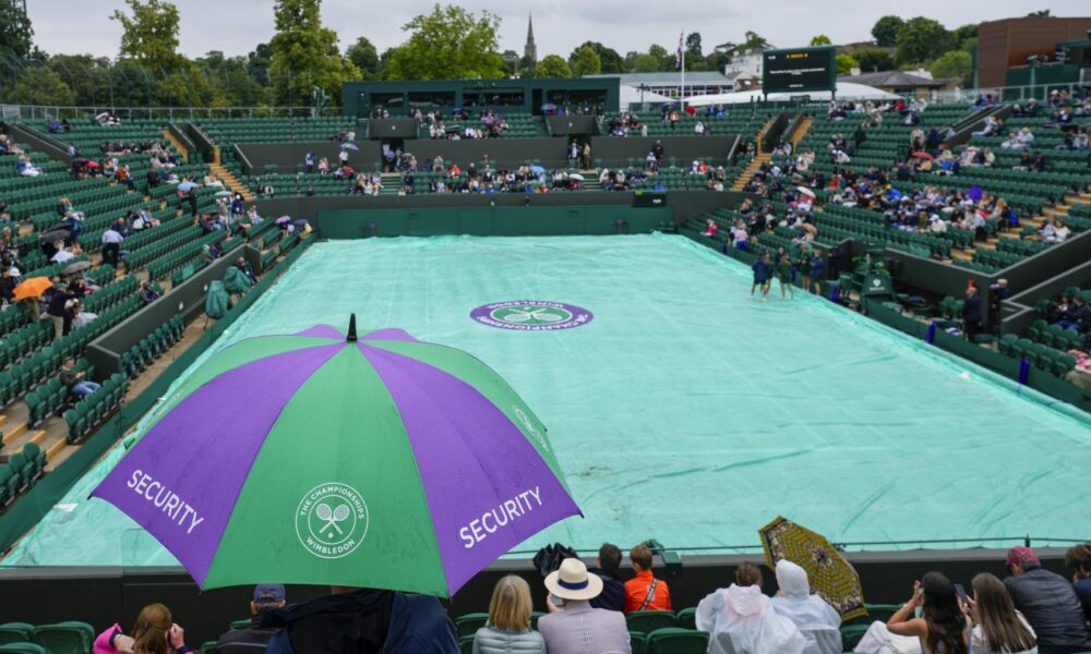 Pioggia a Wimbledon