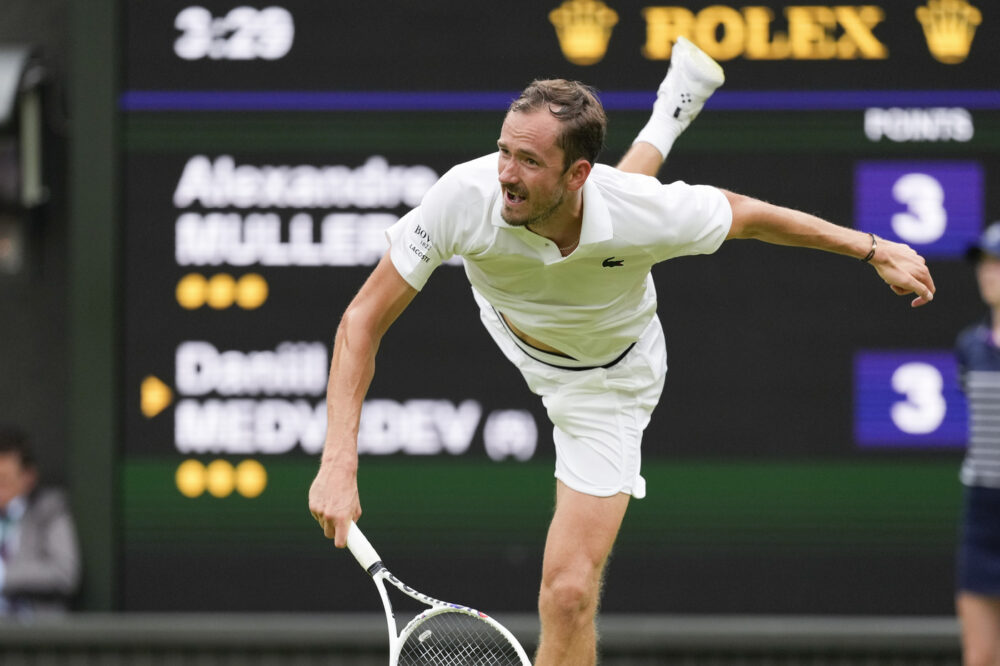 Wimbledon 2024, risultati 3 luglio tabellone uomini: Medvedev ed Alcaraz al terzo turno con Fognini e Sinner
