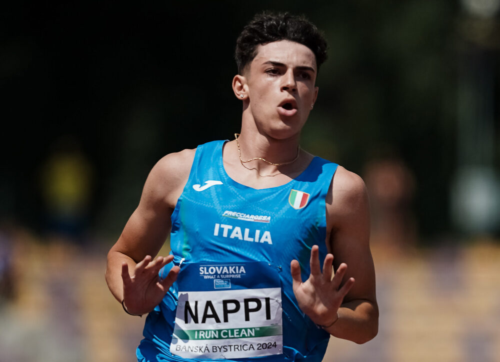 Atletica, Diego Nappi divora i 200: Campione d’Europa U18, sfondati i 21” dopo la volata da record italiano