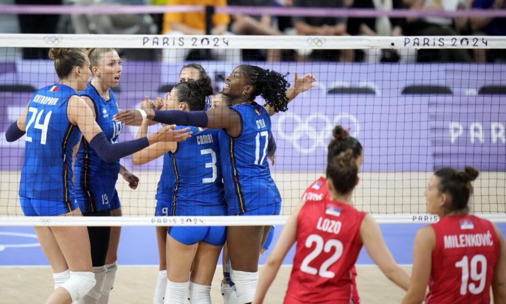 Italia-Serbia volley femminile Parigi 2024