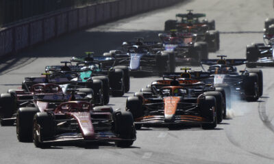 F1 Partenza Leclerc Piastri Baku