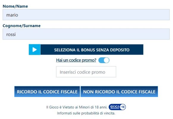 betflag codice promo