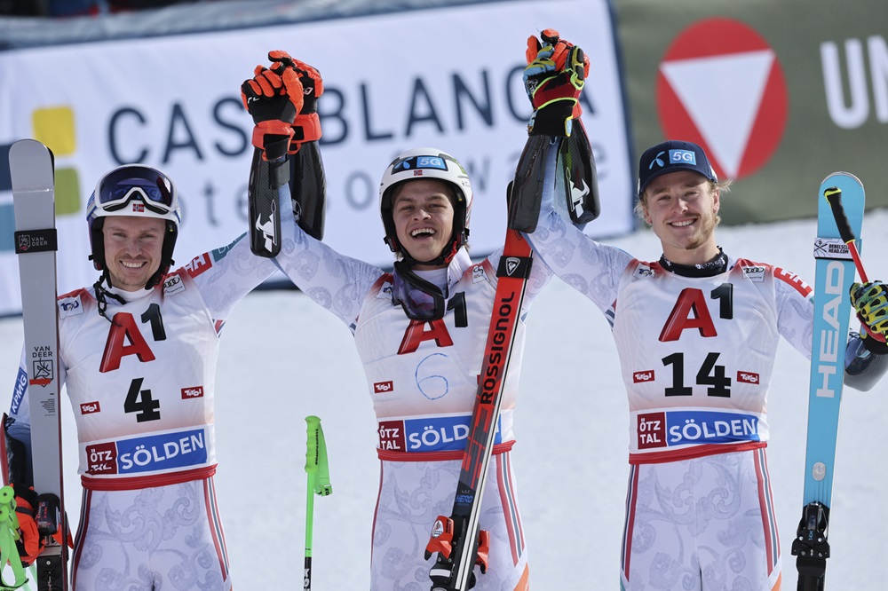 Tris norvegese a Soelden, vince Steen Olsen. Vinatzer rimonta ed è quinto dietro al brasiliano Braathen!