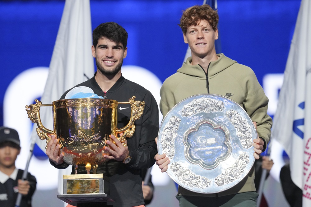 tennis-carlos-alcaraz-jannik-sinner-pechino-lapresse