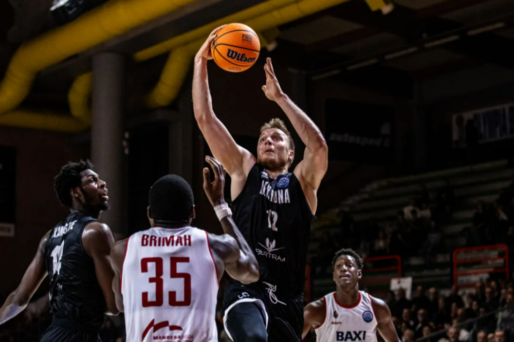 Basket, Derthona fa a fette Manresa e resta in vetta al gruppo G in Champions League