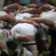 Una mischia nel rugby