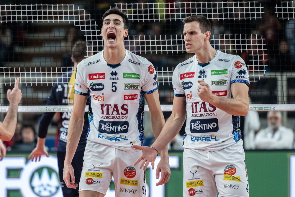 Volley, Trento schianta Piacenza nel big match e avvicina la vetta della Superlega