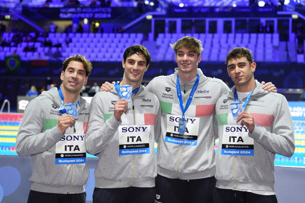 Nuoto, Italia argento con la 4×100. Miressi: “Ci siamo confermati”. Deplano: “Mondiali veloci”