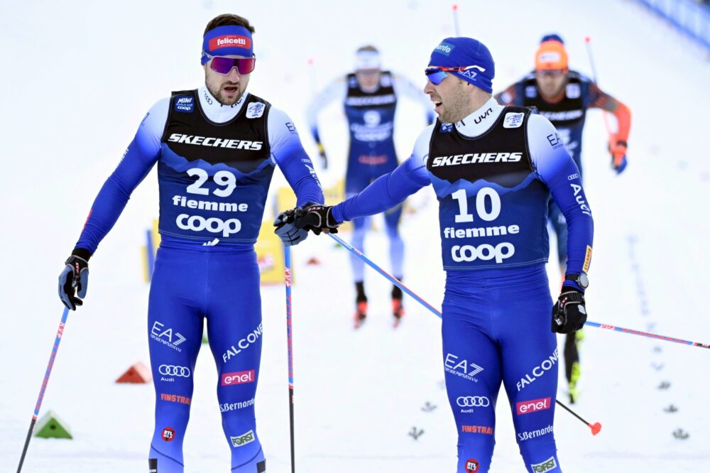 Federico Pellegrino si ferma ai piedi del podio nella sprint del Tour de Ski in Val di Fiemme