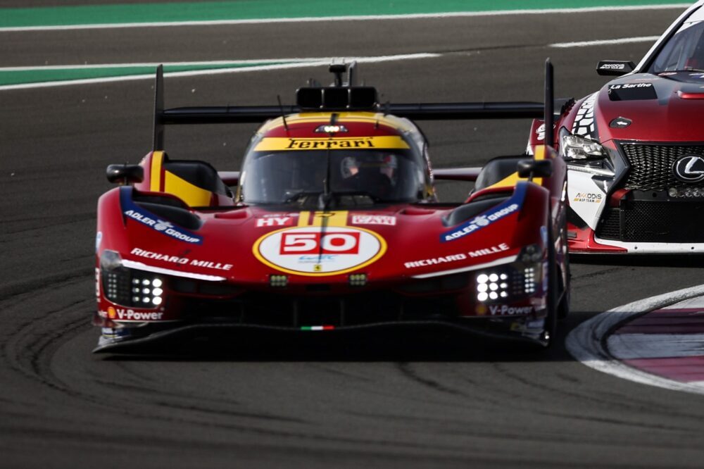 WEC, Ferrari n. 50 in vetta a 4h dalla fine della 1812km del Qatar