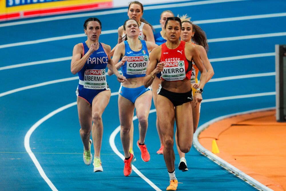 Atletica, Eloisa Coiro accarezza la medaglia agli Europei Indoor. Beffa slovena sul traguardo